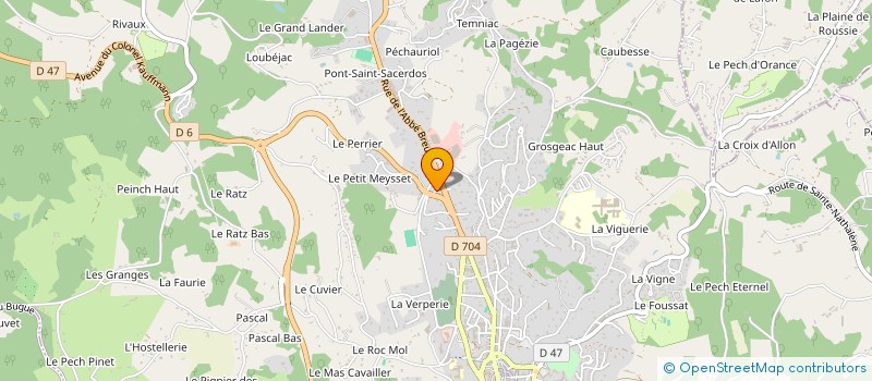 localisation de l'entreprise SELARL DOCTEUR VETERINAIRE GODIE CATHERINE à SARLAT-LA-CANEDA