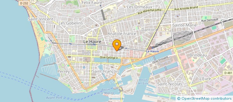 localisation de l'entreprise SELARL DOCTEUR VILLANI OPHTALMOLOGIE à LE HAVRE