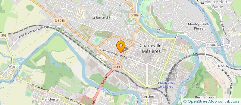 localisation de l'entreprise SELARL DOCTEUR ZAALOUNI à CHARLEVILLE-MEZIERES