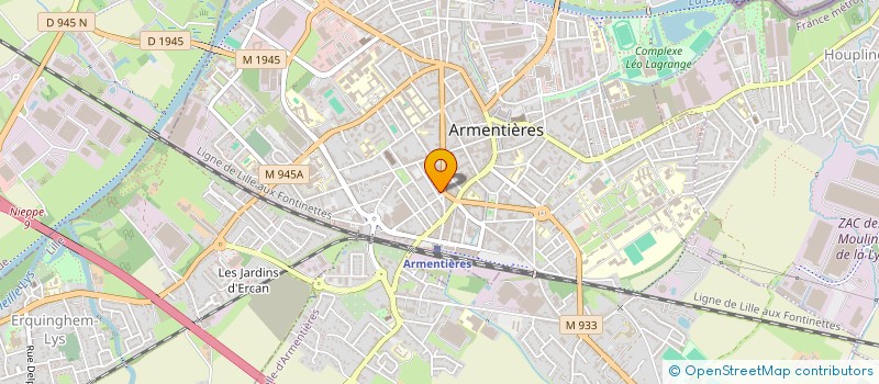 localisation de l'entreprise SELARL DOMITILLE LIENART  ARMENTIERES