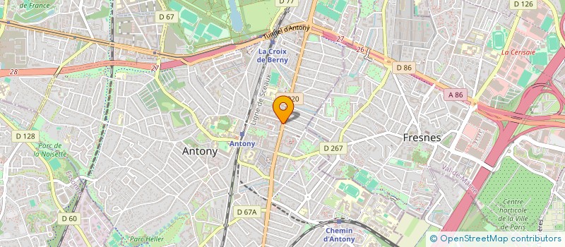 localisation de l'entreprise SELARL DR ANTOINE RACINE à ANTONY
