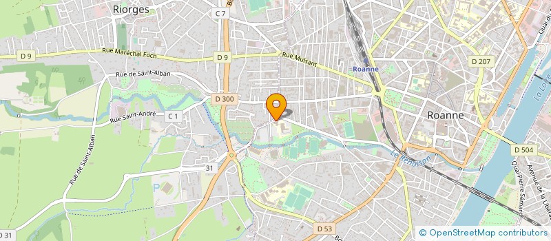localisation de l'entreprise SELARL DR AUCKBURALLY  ROANNE