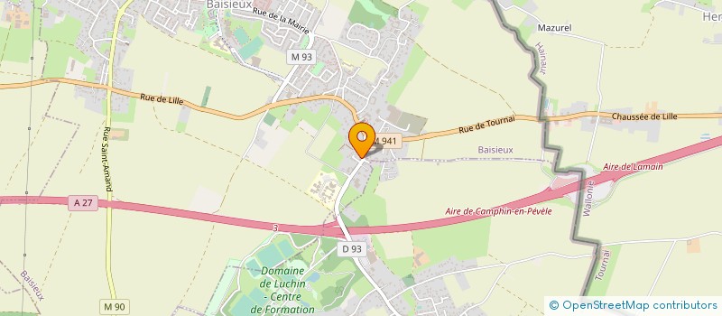 localisation de l'entreprise SELARL DR BOUCAUT ROMAIN  BAISIEUX