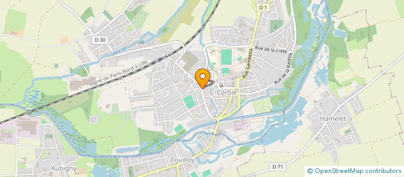 localisation de l'entreprise SELARL DR BOUCLET  CORBIE