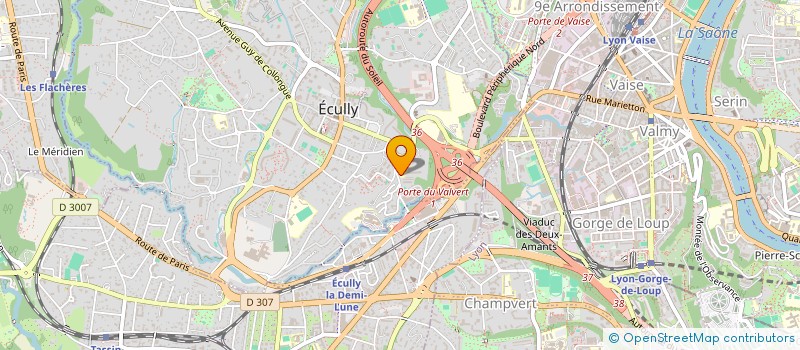 localisation de l'entreprise SELARL DR BRIANE  ECULLY