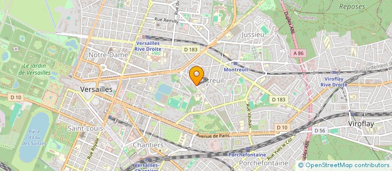 localisation de l'entreprise SELARL DR BRISSET MARION à VERSAILLES