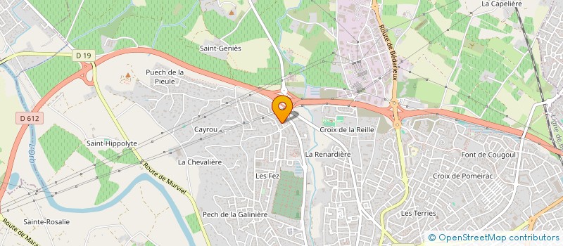 localisation de l'entreprise SELARL DR CAMMAN à BEZIERS