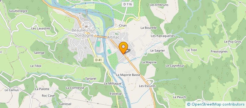 localisation de l'entreprise SELARL DR CARINE ARDOUIN  ALTILLAC