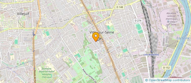 localisation de l'entreprise SELARL DR CHARLES FRANQUEVILLE à VITRY-SUR-SEINE