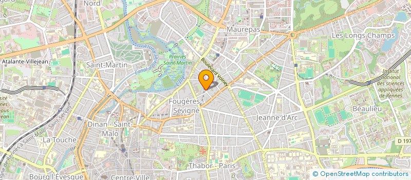 localisation de l'entreprise SELARL DR CLEMENT LEBRETON  RENNES