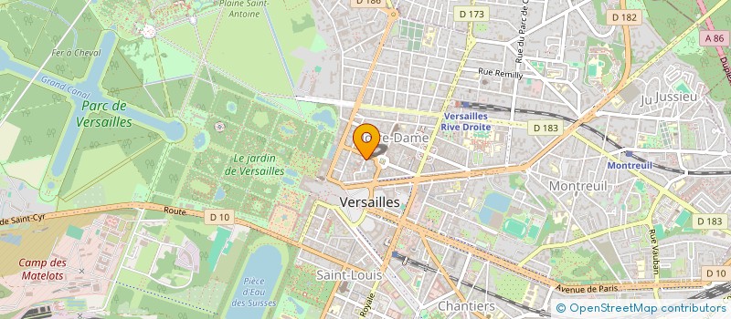 localisation de l'entreprise SELARL DR COTTREEL à VERSAILLES