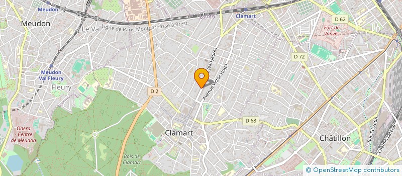 localisation de l'entreprise SELARL DR. COUSSEAU à CLAMART