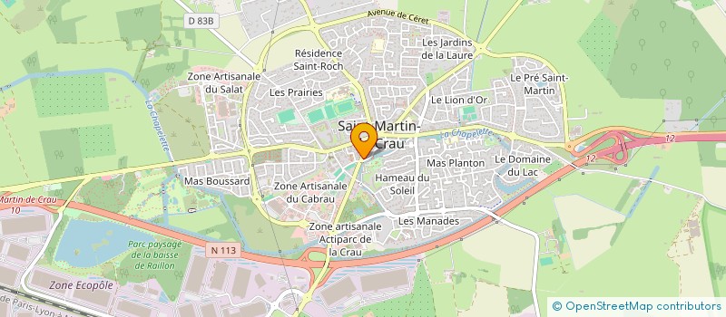 localisation de l'entreprise SELARL DR CRESTIN-SANTILLI à SAINT-MARTIN-DE-CRAU