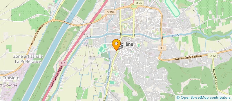 localisation de l'entreprise SELARL DR DANDACHE  BOLLENE