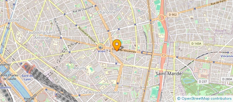 localisation de l'entreprise SELARL DR DE RASILLY à VINCENNES