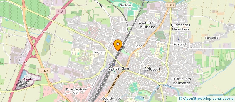 localisation de l'entreprise SELARL DR DUVAL  SELESTAT