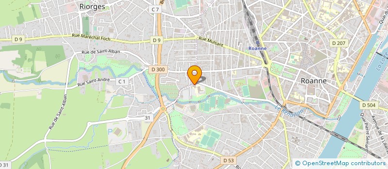 localisation de l'entreprise SELARL DR FLORIAN PHILIDET à ROANNE