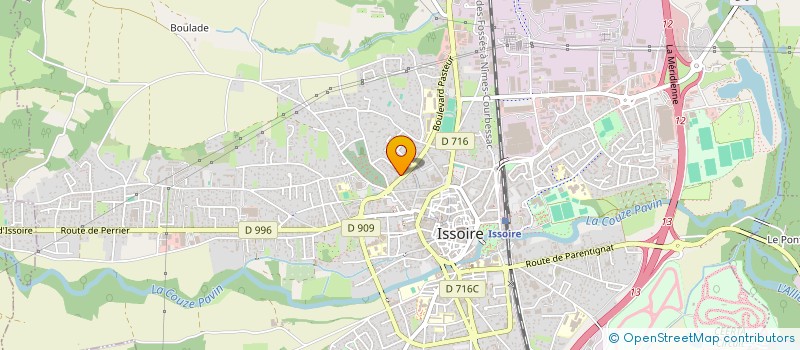 localisation de l'entreprise SELARL DR GONIN SYLVIE  ISSOIRE