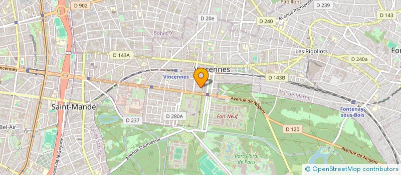 localisation de l'entreprise SELARL DR LEA ZLOTY  VINCENNES