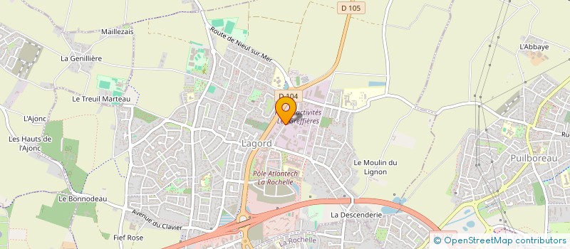 localisation de l'entreprise SELARL DR LIZOT-PETIT  LAGORD