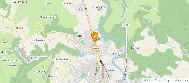 localisation de l'entreprise SELARL DR LUDOVIC CHADEYRAS à COURPIERE