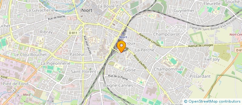 localisation de l'entreprise SELARL DR M. CHARLOT  NIORT