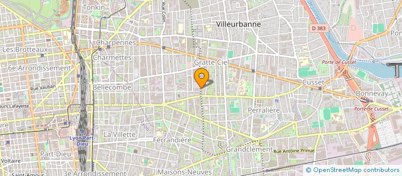 localisation de l'entreprise SELARL DR M. HOUBRON  VILLEURBANNE