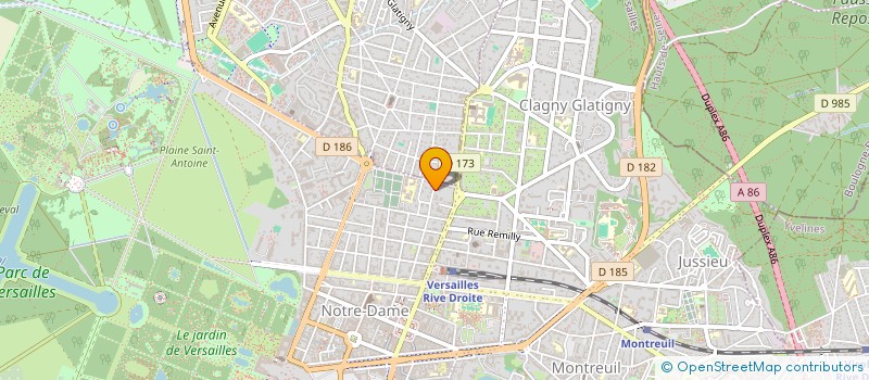 localisation de l'entreprise SELARL DR MATHERAT à VERSAILLES