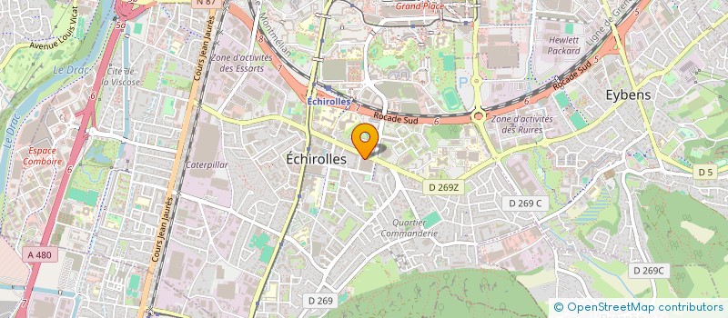 localisation de l'entreprise SELARL DR MATHIEU MOULIN  ECHIROLLES