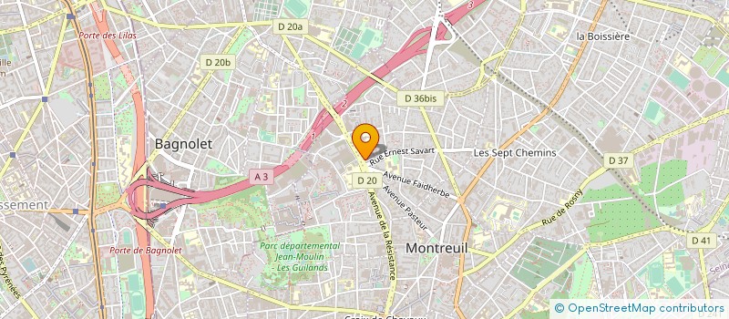 localisation de l'entreprise SELARL DR MICHELE NATHAN à MONTREUIL