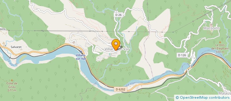 localisation de l'entreprise SELARL DR PASCAL CLAUZON  VILLARS-SUR-VAR