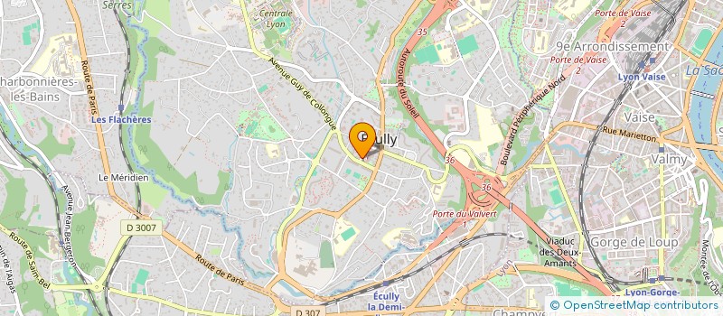 localisation de l'entreprise SELARL DR PHILAE CHARVIN  ECULLY