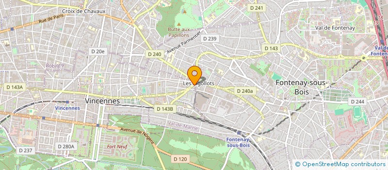 localisation de l'entreprise SELARL DR PINEAU à VINCENNES