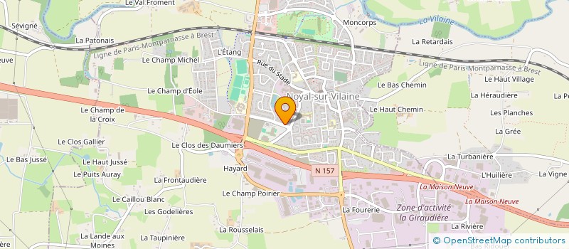 localisation de l'entreprise SELARL DR RICHARD  NOYAL-SUR-VILAINE