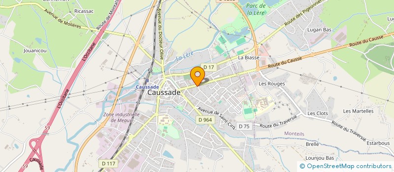 localisation de l'entreprise SELARL DR ROUGET HELENE  CAUSSADE