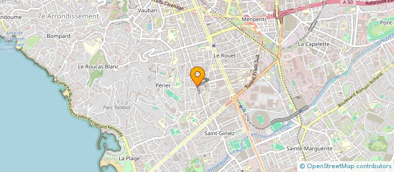 localisation de l'entreprise SELARL DR SEBASTIEN PASCAL à MARSEILLE