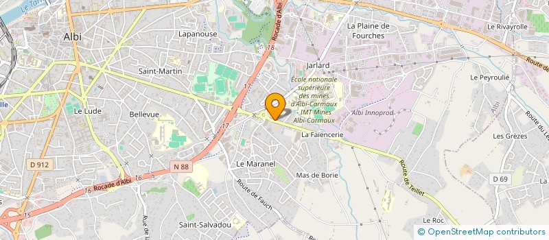 localisation de l'entreprise SELARL DR TRUONG  ALBI