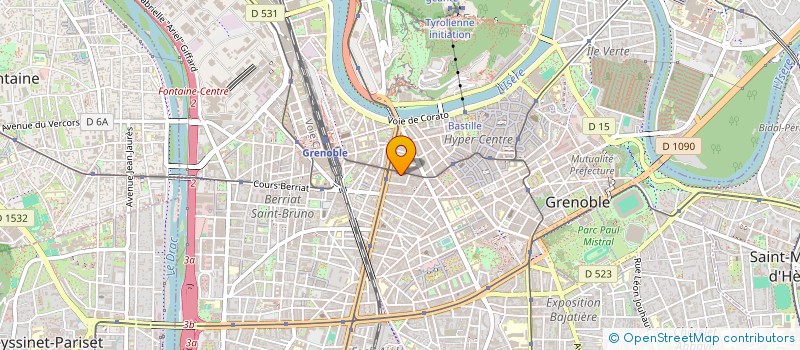 localisation de l'entreprise SELARL DR VIALLET à GRENOBLE