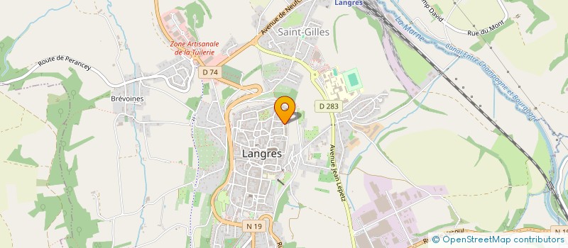 localisation de l'entreprise SELARL DR VIDAL à LANGRES