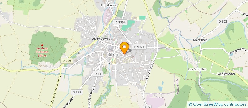 localisation de l'entreprise SELARL DRS PRADELLE ET PIQUERAS  BILLOM