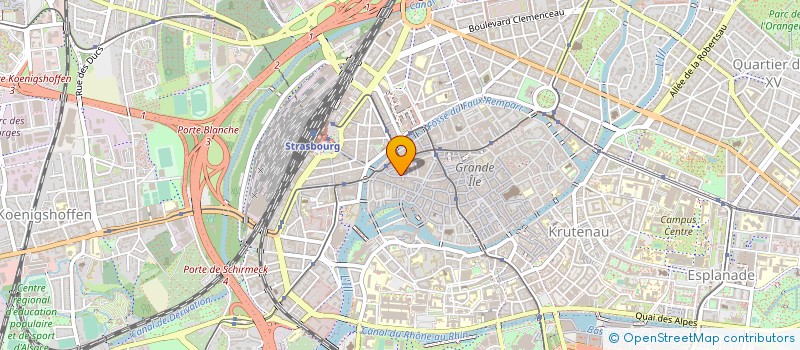 localisation de l'entreprise SELARL DU CABINET D'OPHTALMOLOGIE DU DOCTEUR GREGOIRE MINOYAN à STRASBOURG