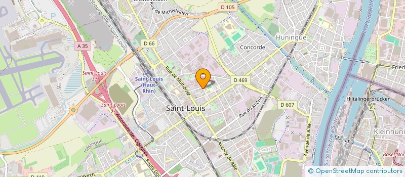 localisation de l'entreprise SELARL DU CABINET DE CHIRURGIE-DENTAIRE DU DOCTEUR MATHILDE KLINGER  SAINT-LOUIS