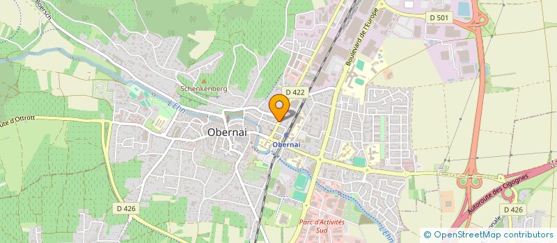 localisation de l'entreprise SELARL DU CABINET DENTAIRE DU DOCTEUR BUSCH-HOSTETTER  OBERNAI