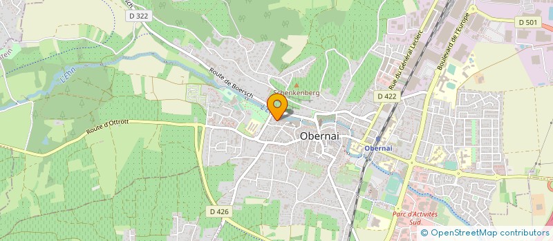 localisation de l'entreprise SELARL DU CABINET DENTAIRE DU DR KRISTINA LUJIC  OBERNAI