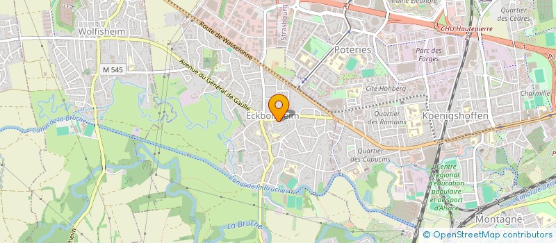 localisation de l'entreprise SELARL DU CABINET DENTAIRE DU DR LE VIENNESSE à ECKBOLSHEIM