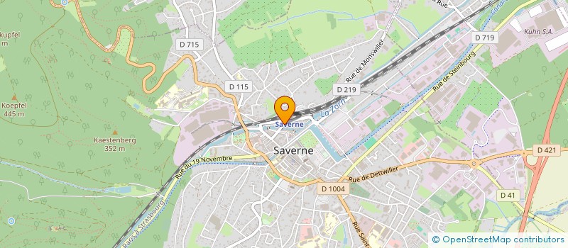 localisation de l'entreprise SELARL DU CABINET DENTAIRE DU DR THOMAS ZOUDI à SAVERNE