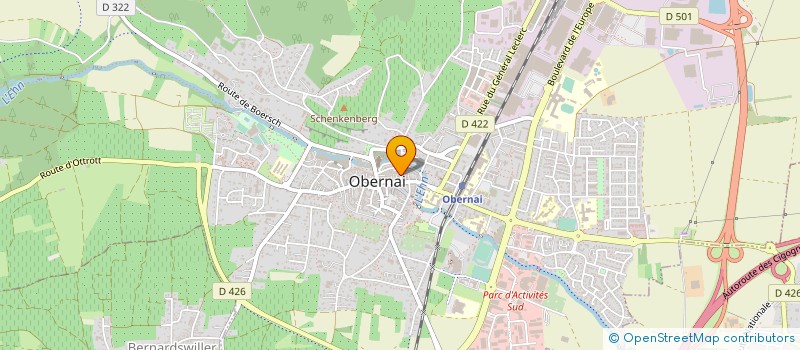 localisation de l'entreprise SELARL DU CABINET DENTAIRE GVDC  OBERNAI