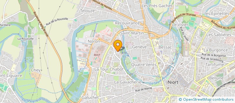 localisation de l'entreprise SELARL DU CABINET DU DOCTEUR FORGEON à NIORT