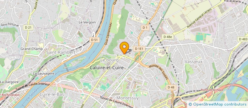 localisation de l'entreprise SELARL DU CENTRE à CALUIRE-ET-CUIRE