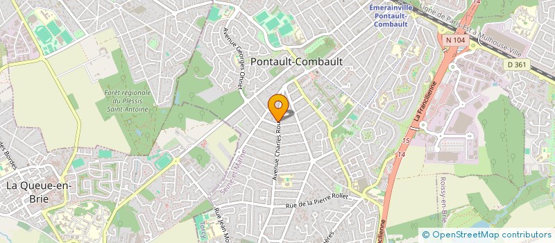 localisation de l'entreprise SELARL DU DOCTEUR ABIDAT CHAFIKA à PONTAULT-COMBAULT